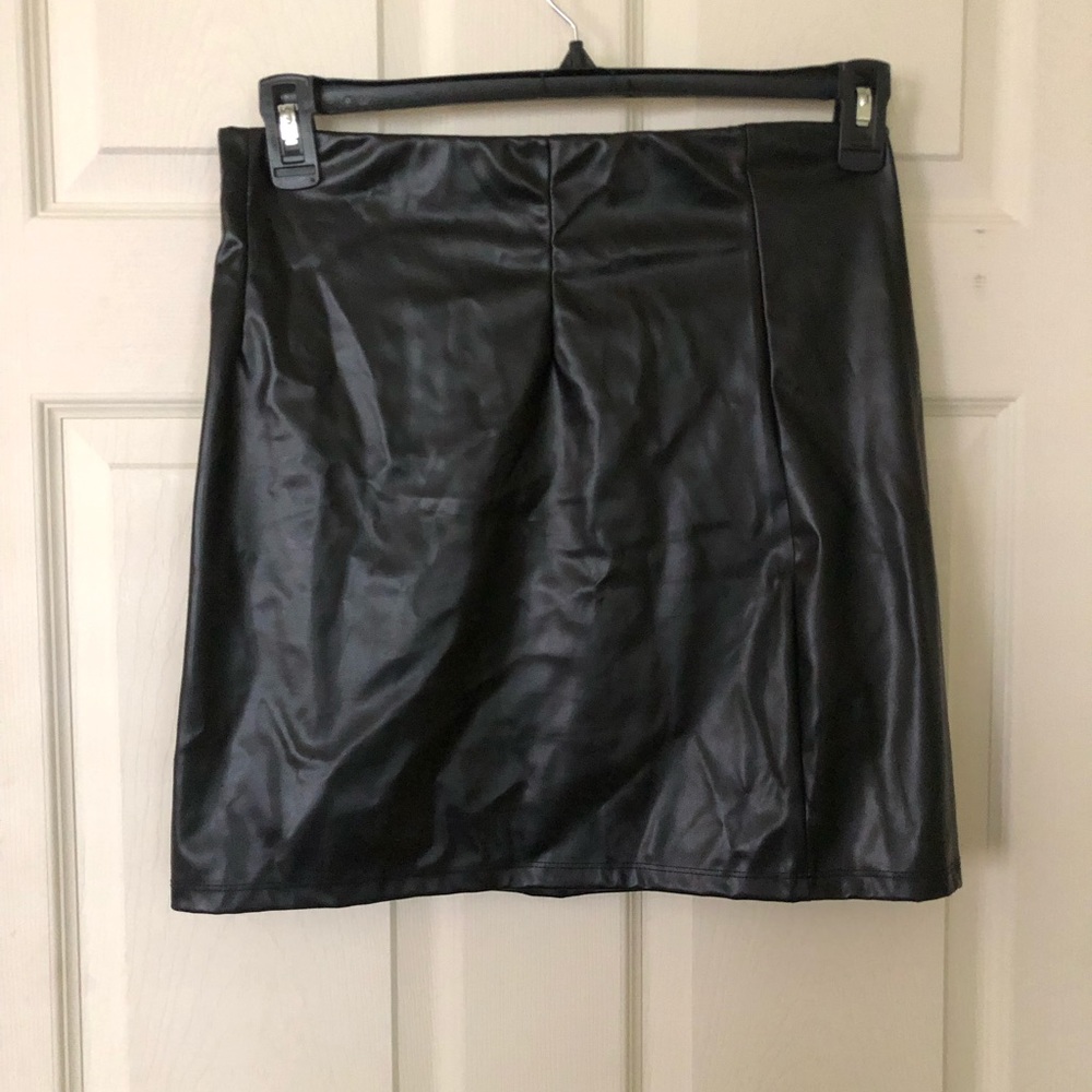 ASOS leather mini skirt